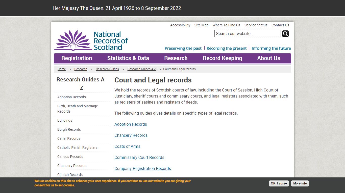 Court and Legal records | National Records of Scotland